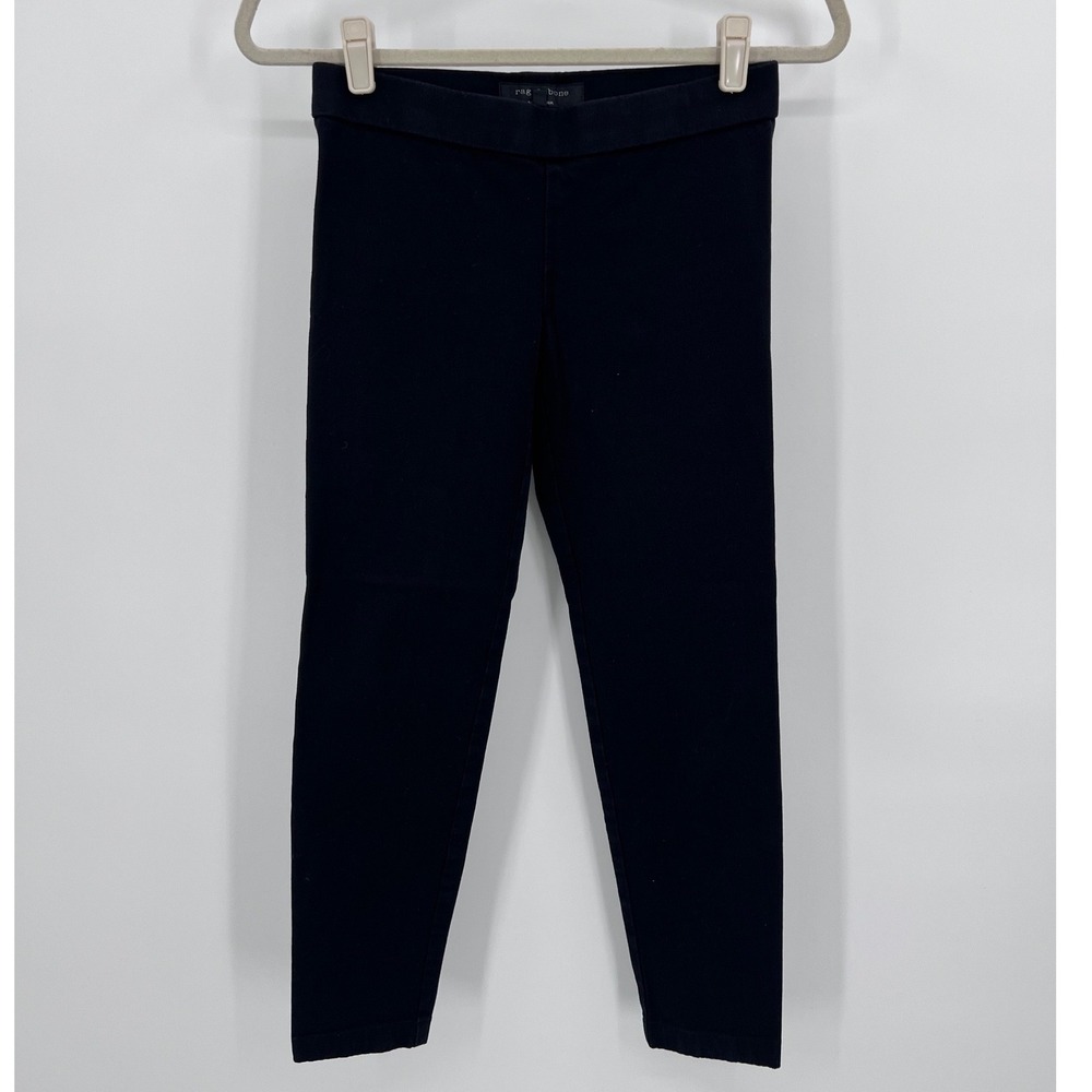 Rag & Bone New York Black Skinny Stretch Leggings Pull On Pants Size 00